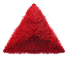 PNG Red furry triangle illustration