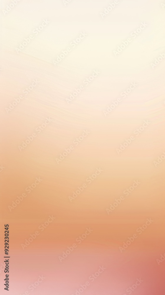 Aufkleber A gentle beige gradient creates a soft and warm atmosphere, ideal for artistic inspiration or background use in various creative projects