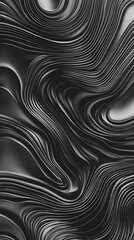 A grayscale background with flowing lines and curves, resembling the topography of an alien planet's surface