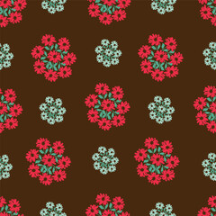 Textile and digital seamless floral vector design