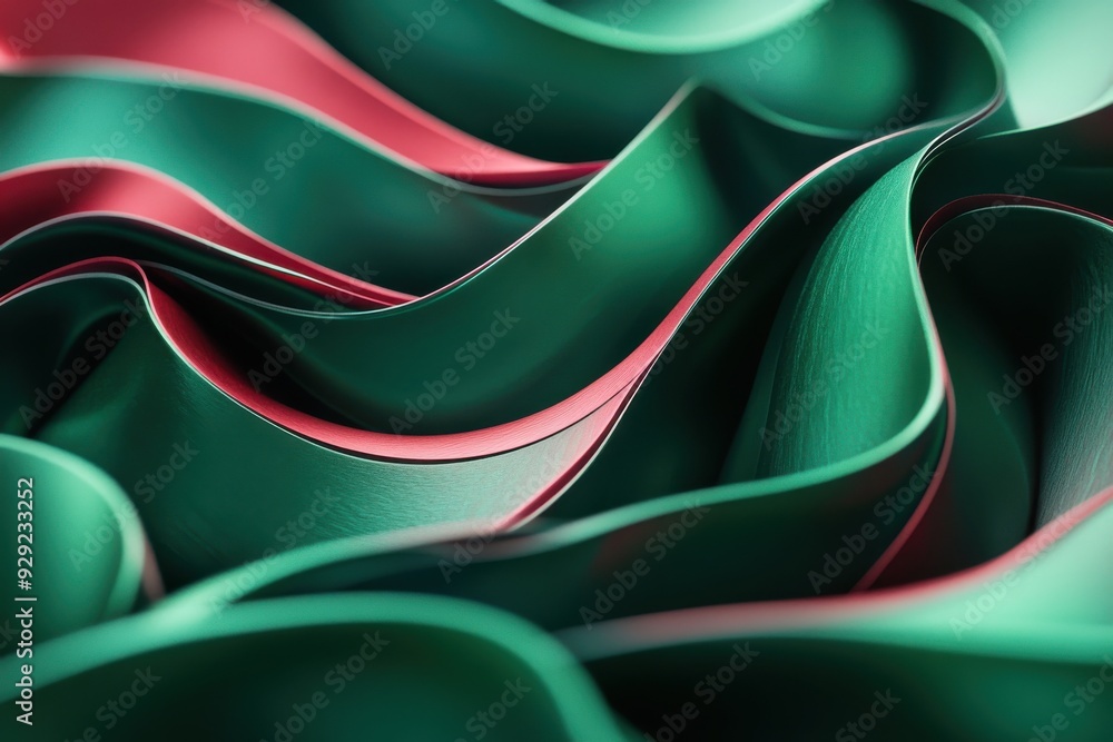 Aufkleber image of emerald and ruby shapes moving on a blue background