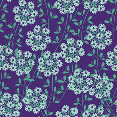 Textile and digital seamless floral vector design