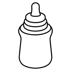 Seamless baby bottle art vector illustration