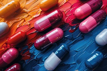 abstract background in colors and patterns for World Pharmacists Day