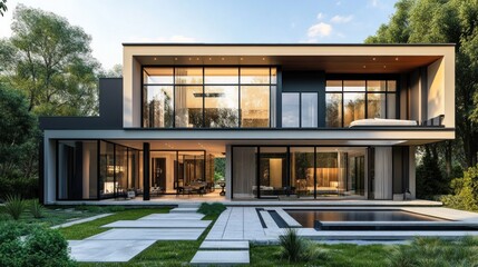 Modern House with Swimming Pool