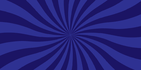 Minimal sunrise radiate striped geometric circus light blue sunburst ray vector backdrop texture background. black retro poster shine spiral template design.	
