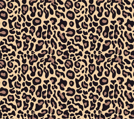 
animal leopard vector pattern, trendy design seamless background with spots