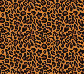 
animal leopard vector pattern, stylish trendy design with wild cat spots, print background