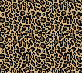 animal leopard design vector pattern seamless print, stylish urban background