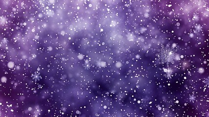 Obraz premium Fantasy heavy snow flakes composition. Winter speck freeze granules. Snowfall sky white purple design. Scattered snowflakes christmas vector. Snow cold season landscape