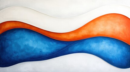 Obraz premium Vibrant abstract landscape painting