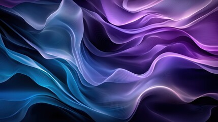 Obraz premium Vibrant abstract fluid art waves