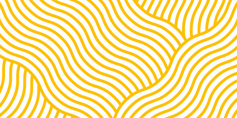 Wavy noodles pattern. Geometric spaghetti background for menu design. Wave linear ornament