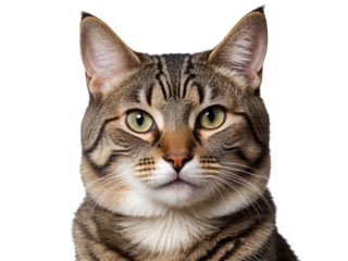 High Quality cat isolated on a transparent background