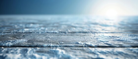  A tight shot of a wooden texture, sun implied in hazy distance behind