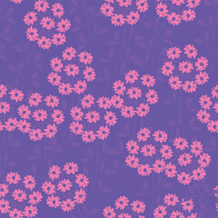 Textile and digital seamless floral vector design