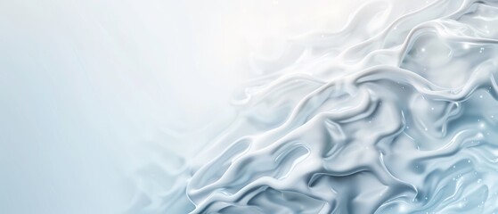 Obraz premium A blue-white background with a blurred wave image in its center
