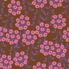 Textile and digital seamless floral vector design