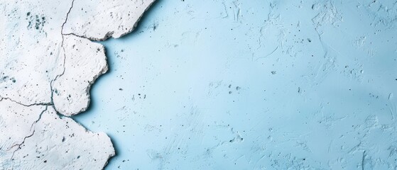 Obraz premium one side painted white, the other, blue, both sporting white paint