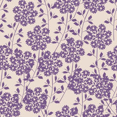 Textile and digital seamless floral vector design