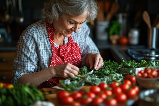 Whimsical Nutrition Adviser Crafting Personalized Dietary Program in Kitchen for Healthy Living Guidance