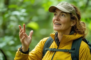 Earth Guardian - Senior Environmental Adviser Leading Green Initiative in Ethereal Nature Reserve