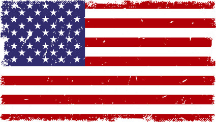 US american  flag Grunge splash texture emblem icon logo banner