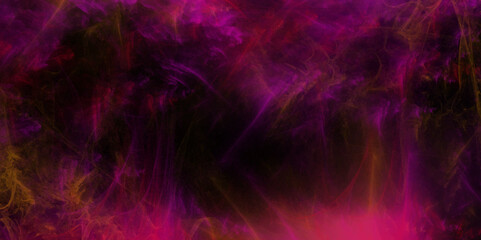 Purple and Red steam explosion special effect. Red and purple powder smoke explosion Realistic fog and mist effect on dark background. Steam on a black background. Textured abstract red smoke texture 