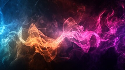 Fototapeta premium Abstract background with colorful smoke Generated with AI