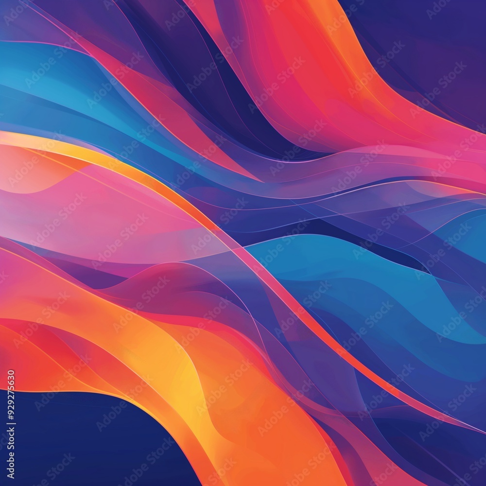 Poster abstract background with vibrant colors generative by ai
