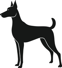 Dog silhouette vector illustration