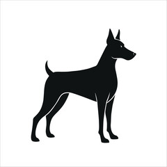 Dog silhouette vector illustration