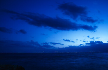 clouds over the sea