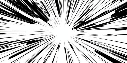 Dynamic anime-style Experience: Engulfed in the Energetic Speed Lines of Manga with Multiple Focus Points for Action Immersion,Anime-Style,illustration,Picture BooksFor Poster,Novel,UI,WEB,Game,Design