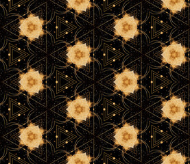 Seamless pattern of bold shapes and design for backgrounds, wallpaper, textiles and more!