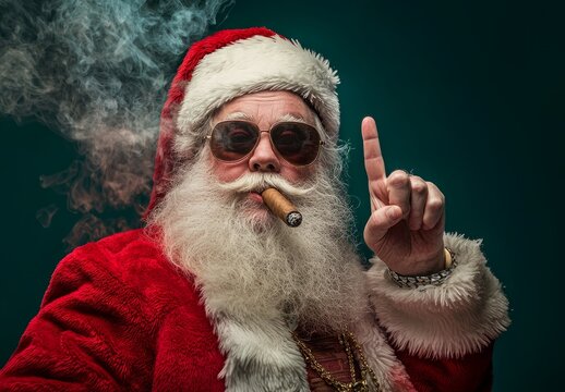 santa smoking a cigarette RETRO-A-RAMA: Smokin' Santa Claus quits pipe