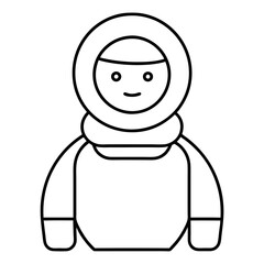 Astronaut art vector illustration