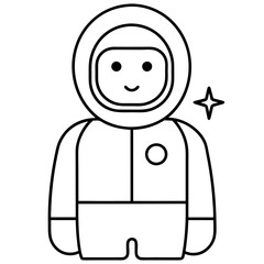 Astronaut art vector illustration