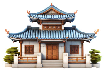 Fototapeta premium PNG Architecture building pagoda shrine.
