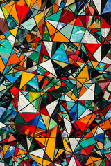 A Vivid Dance of Shapes: The Alluring Chaos of Random Patterns in a Kaleidoscope of Colors