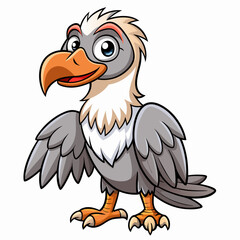Vulture coloring  art vector illustration