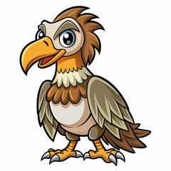 Vulture coloring  art vector illustration