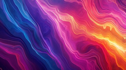 Obraz premium Abstract colorful wavy background in blue, purple, pink and orange tones.