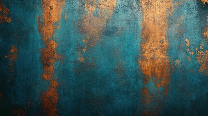 Textured abstract background featuring vibrant teal and rusty orange tones.