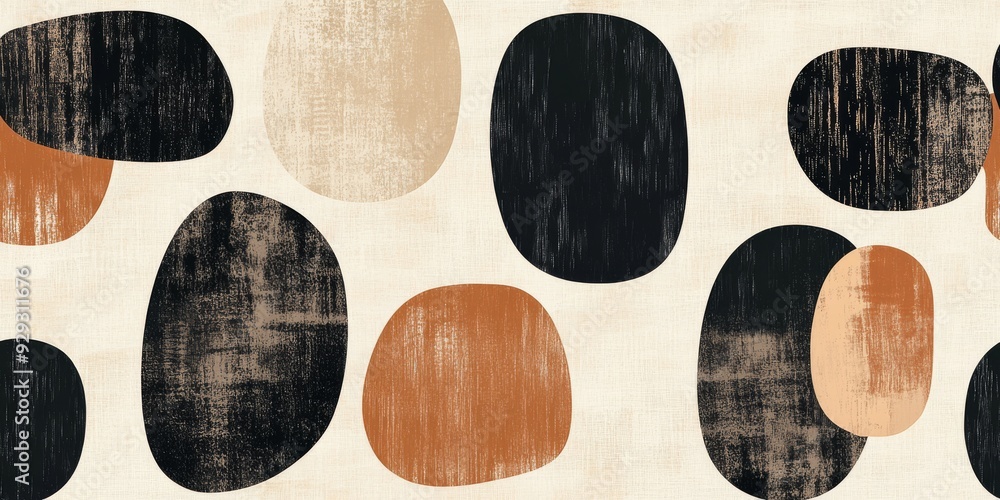 Poster this is a stylish and visually striking abstract pattern that showcases various geometric shapes in 