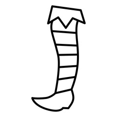 Elf Boots Outline