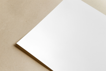 PNG paper mockup, transparent design