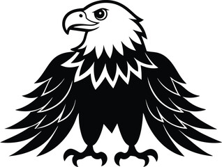 Bald Eagle Vector Illustration - Majestic Bird of Prey Design