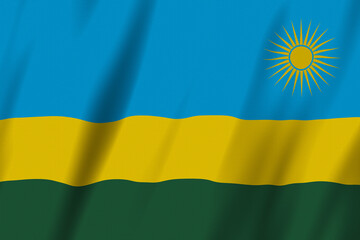 Rwanda flag background