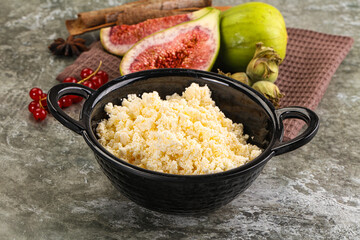 Delicous sheep cottage cheese curd